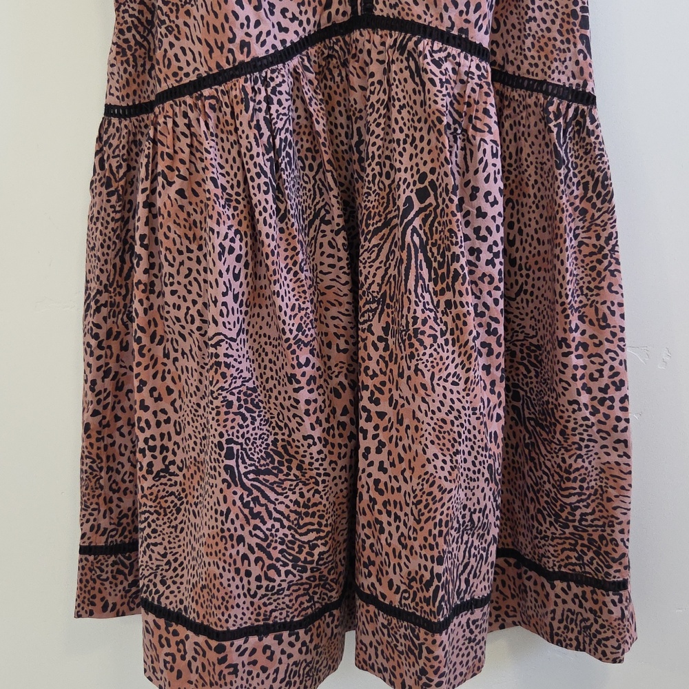 Seafolly Pink and Black Leopard Print Mini Dress - Picture 7 of 9